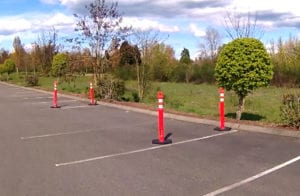 Parallel Parking Four Stanchions