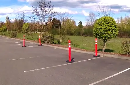 Parallel Parking Four Stanchions